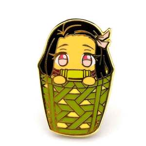 Pins en émail dur personnalisés Kawaii, badges de revers en métal, collection pour le marché des souvenirs des personnages <span class=keywords><strong>Otaku</strong></span> japonais - Product Image 4