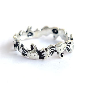 <b>Plain</b> <b>Silver</b> 2.5 Grams Band <b>Ring</b> Animal Shaped Jewelry - Product Image 1