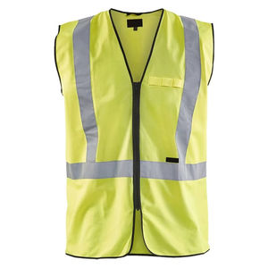 Gilet d'outil de travail gilet d'outil de sécurité réfléchissant avec multi-poches et fermeture éclair outil robuste électriciens gilet de travail - Product Image 1