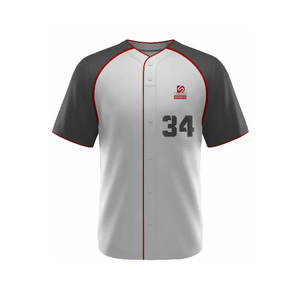 Uniforme de baseball personnalisé pour hommes adultes, vêtements de sport, impression numérique, 100% polyester, léger, séchage rapide, respirant, nouvelle arrivée - Product Image 2