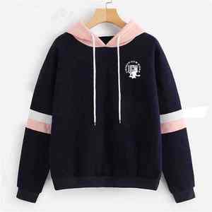 High Quality Custom Logo Fleece Eco-Friendly Quick Dry Long Sleeve Pullover White Regular Women's Gym Casual Hoodie - Product Image 2