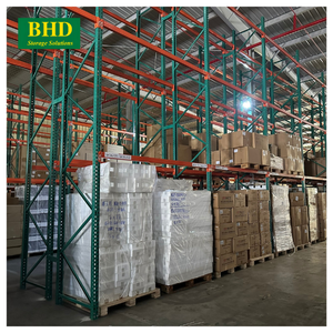 ชั้นวางแบบหยดน้ำตาสีฟ้ากรอบการจัดการสินค้าคงคลังของคลังสินค้าเหล็ก5ชั้นผลิตตามสั่ง - Product Image 5