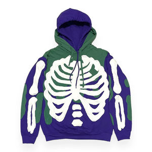 Hoodies d'hiver personnalisés 2026 avec broderie effet vieilli pour hommes – Qualité supérieure, épaules tombantes, logo personnalisé, mode unisexe, polaire, streetwear - Product Image 1