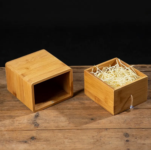 กล่องเมมโมรี่ทำมือสำหรับใส่เถ้ากระดูกหรือของชำร่วยทำจากไม้ไผ่มาใหม่ - Product Image 3