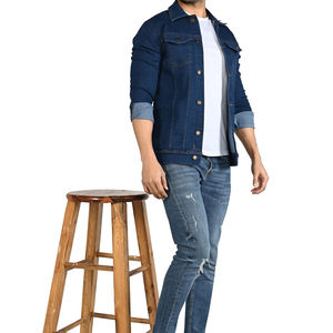 Chaqueta Vaquera Premium de Alta Calidad, Impermeable y Resistente al Viento, con Cuello Alto, para Primavera, Estilo Urbano, con Botones Decorativos, B2B - Product Image 2