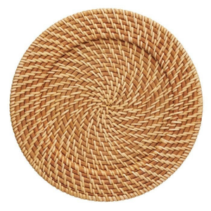 Bulk Wholesale Rattan Charger Plates Durable Handmade Rustic Natural Placemats for Hotel Catering <b>Kitchen</b> Table Setting - Product Image 5