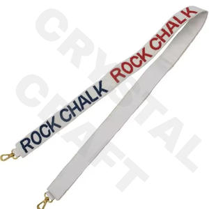 CRYSTAL CRAFT Go Cyclones Perles de verre de couleur personnalisée Sangle de sac à main Style indien Logo personnalisé Accessoires à usage quotidien - Product Image 5