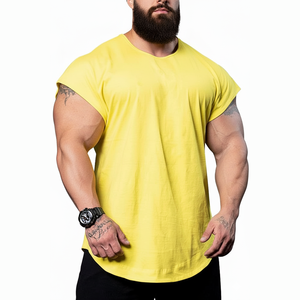 เสื้อกั๊กแขนกุดสำหรับผู้ชายเสื้อยืดระบายอากาศแห้งเร็วผ้าคอตตอนพอดีตัวสำหรับ100% แนวสปอร์ตฤดูร้อน - Product Image 1