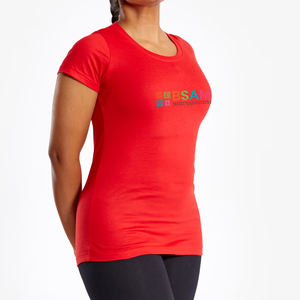 2023 femmes à manches courtes col rond T-Shirts haute qualité Hip Hop imprimer vêtements d'été écologique nouvelle arrivée au Bangladesh - Product Image 5