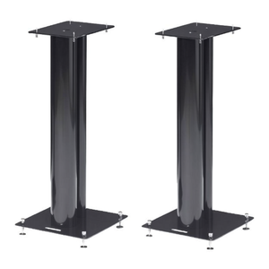 STYLUM 2 Black 60cm Floor <b>Speaker</b> <b>Stand</b> Metal and Plastic for Loudspeaker Audio NORSTY2BKS with Box Packaging - Product Image 2