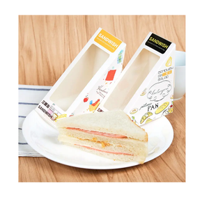 OEM Boîte à sandwich kraft personnalisée Meilleure vente Sûr Bonne finition mate Papier d'art recyclé Avantage UV Stratification mate alimentaire - Product Image 3
