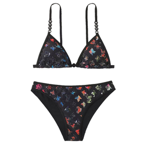 Top Trending OEM Wholesale Hot Girls Sexy Animal Print Backless Chest String <b>Bikini</b> <b>Set</b> Breathable Quick Dry Women Swimwear - Product Image 2