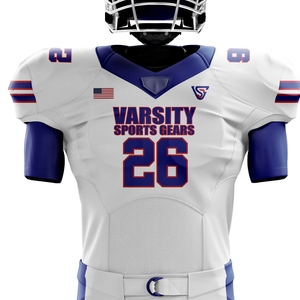 Uniforme de fútbol americano para hombres, Jersey y pantalones de equipo personalizados, ropa deportiva de sarga transpirable, kit de entrenamiento cosido duradero - Product Image 2
