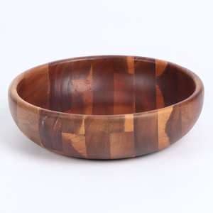 Tazón Grande para Servir Ensaladas de Madera de Acacia Ecológica, Utensilios de Madera Premium para Fiestas, para Frutas y Ensaladas - Product Image 3