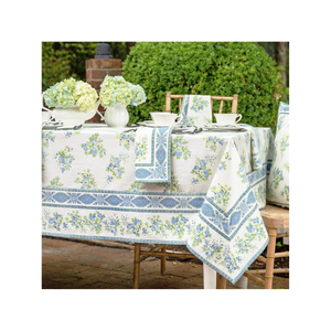 Premium Hosting 100% Cotton Floral Embroidered Bohemian 60x120 GSM 180 Handmade In India GOTS Certified <b>Table</b> Cloth MOQ Friendly - Product Image 2