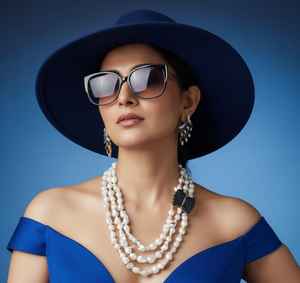 จี้ทองคำแท้ 9K ประดับมุกพอลกี้ ทรงเรเดียนท์คัท สำหรับผู้หญิง แบรนด์ Knndan Meena พร้อมใบรับรอง IGI - Product Image 1