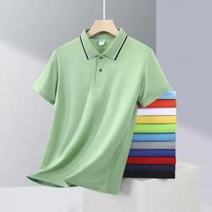 Suéter de Punto Personalizado OEM ODM, Cuello Polo, Diseño de Verano, Manga Corta, con Cierre de 1/4, para Hombre - Product Image 1