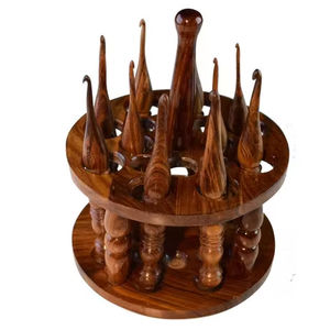 Personnaliser les crochets en bois ensemble de 6 pièces avec support meilleurs crochets pour aiguille à tricoter prix de gros Tayyab Handicraft - Product Image 1