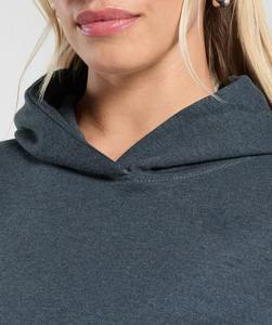 Sudadera con Capucha Clásica y Versátil para Mujer, con Logotipo Frontal, Tejido de Punto Anti-Pilling de Invierno, Poliéster y Algodón - Product Image 3