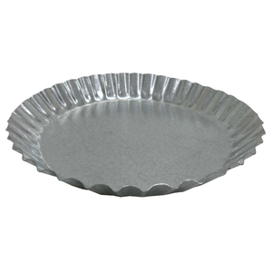 Assiette de service ronde en fer Bjarne couleur cuivre plat et plateau de grande taille pour vaisselle et cuisine en vrac faits à la main - Product Image 2