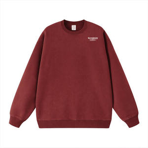 Haute qualité 100% coton hommes marque sweat à col rond poids lourd français hommes surdimensionné personnalisé sweat-shirt à col rond - Product Image 1