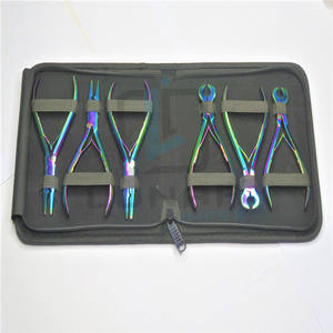 ชุดคีมสำหรับดูแลความงามของเส้นผมอุปกรณ์ต่อผมแบบผูกด้วยมือหลากสีรุ้งใหม่ล่าสุด - Product Image 5