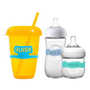 Etiquetas de Silicona Personalizadas al por Mayor para Biberones con Nombre - Product Image 1