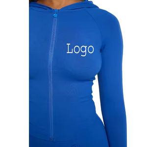 ชุดวอร์ม2ชิ้นของผู้หญิงผ้าคอตตอนแบบปรับแต่งได้ชุดวิ่งพร้อมลูกไม้ตกแต่งสำหรับเสื้อผ้าฤดูหนาว - Product Image 6