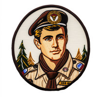 Mignon mode uniforme broderie personnalisée fer à repasser écologique paillettes toile PU garçon Scout patchs