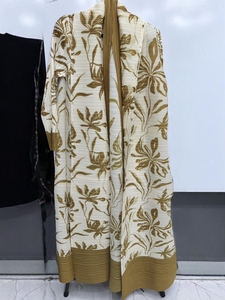 Best Quality Women Cotton Kaftan Dress Handmade Turkish Floor Length Long Sleeve Soft Breathable Fabric Loose Fit Casual Party - Product Image 5