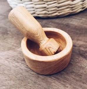 Mortero y Maja de madera de diseño antiguo, proveedor mayorista, molinillo de especias, juego de mortero y Maja de Bambú - Product Image 6