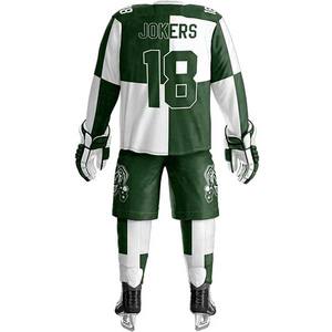 Uniforme de Hockey sobre Hielo Premium Unisex para Adultos, Logotipo Personalizado, Impresión Digital, 100% Poliéster, Kits, Tiempo de Entrega de Muestra de 7 Días, En Stock - Product Image 5