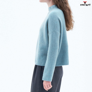 Pull-over décontracté en laine/cachemire pour femme, collection 2026, prix de gros, sur mesure - Product Image 3