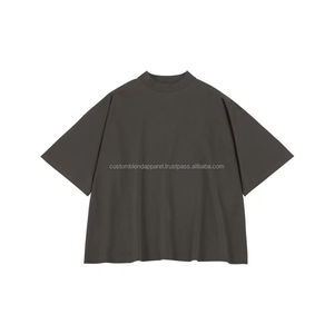 T-shirts 100% coton pour hommes de qualité supérieure personnalisés surdimensionnés à manches longues respirant solide à motifs tricotés - Product Image 3