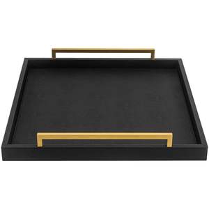 Plateau en métal design unique, parfait pour la décoration et le service Ajout élégant aux tables à manger et aux tables basses - Product Image 1