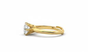 Round <b>Diamond</b> <b>Ring</b> for Women Lab Grown <b>Diamonds</b> - Product Image 2