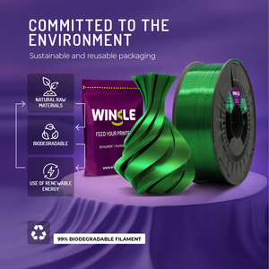 Filamento WINKLE Silk PLA 1.75mm 1kg per Stampante 3D, Alta Precisione, Liscio, Materiale Biodegradabile, Facile da Stampare, Vendita all'Ingrosso FDM - Product Image 5