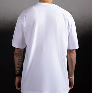 T-shirts pour hommes en coton 100% de haute qualité, coupe ample, col rond, manches courtes, design personnalisé, logo personnalisé, service OEM. - Product Image 6