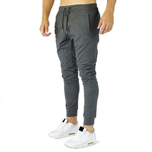 กางเกงจ็อกเกอร์เอวสูงทรงหลวมแฟชั่นสำหรับผู้ชาย กางเกงสเวตแพนท์ผ้าฝ้ายทรงแบ็กกี้เรียบง่าย - Product Image 3