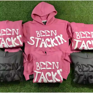 Sudadera con Capucha Unisex de Invierno, 100% Algodón Grueso de Alta Calidad, con Pedrería para Bordado, Servicio OEM, Precio al por Mayor - Product Image 5