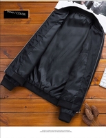 Veste de baseball pour homme, prix d'usine en Chine, OEM, coupe ajustée, légère, fermeture éclair, avec badge, pour l'automne et l'hiver