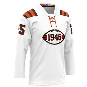 Vêtements de hockey sur glace personnalisables de conception unique comprenant des maillots de hockey pour les joueurs soucieux de leur style pour la sublimation - Product Image 5