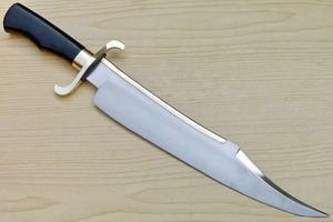 Su misura mano fatta a molla in acciaio (5160) 20 "<span class=keywords><strong>Alamo</strong></span> Musso <span class=keywords><strong>Bowie</strong></span> coltello Micarta manico con guaina in pelle - Product Image 2
