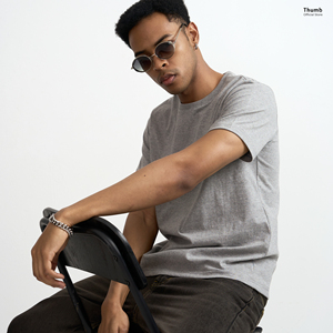 เสื้อยืดคอกลมทรงปกติ ผ้าคอตตอนเจอร์ซีย์ แบบเรียบพื้นฐาน ไซส์ XS-8XL - Product Image 3