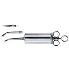 Acier inoxydable de qualité supérieure un Pc seringue de lavement d'oreille chirurgicale vétérinaire 8oz Instrument chirurgical vétérinaire de nettoyage d'oreille - Product Image 4