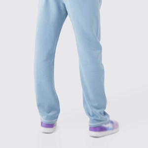 Chándal acampanado de algodón 100% para hombre de talla grande OEM, ropa de invierno ajustada holgada informal transpirable, patrón sólido, fabricante personalizado - Product Image 6