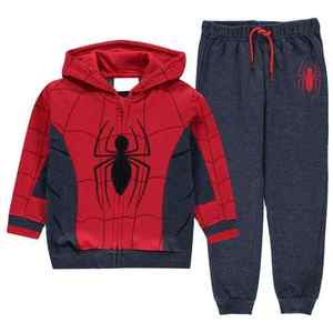 Conjuntos Deportivos Casuales de Color Sólido para Niños al por Mayor, Traje Deportivo de Felpa para Invierno, Ropa de Calle Ligera y Transpirable - Product Image 3