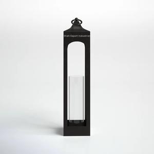 American Style Metal and Glass Black Candle <b>Lantern</b> for Outdoor & <b>Indoor</b> <b>Lighting</b> Decoration Floor & Hanging <b>Lantern</b> - Product Image 6