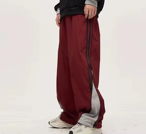 Custom Manufacturer <b>Trouser</b> Streetwear <b>Baggy</b> Oversized <b>Man</b> Windbreaker Pants Nylon Best Material Used Sweatpants for <b>Men's</b> - Product Image 1