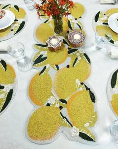 Luxury <b>Beaded</b> Non-Slip Handmade Durable Table <b>Placemat</b> - Product Image 4